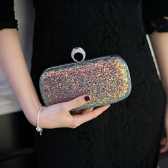 Wristlet Leather PU Bags Clutch Women's Evening Bag