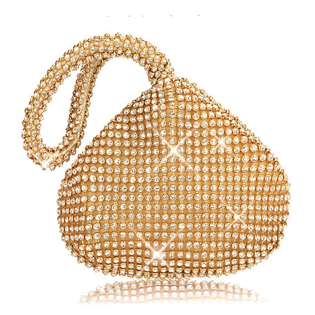 Rhinestone Women's Crystal Evening Bag Silver - Elegant