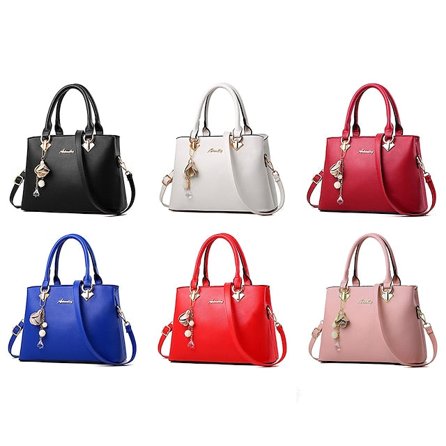 Sac à main blanc en similicuir doré pour femme avec élégant cuir