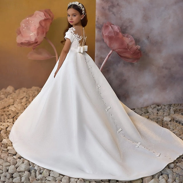 Party Dress Communion Girl First Girls' Flower