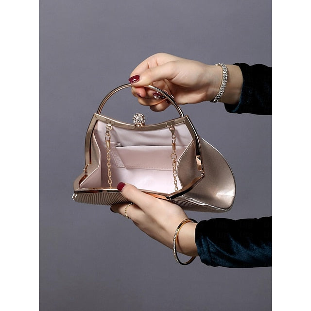 Evening Blue Clutch Women's Pleated Navy – Velvet Elegant