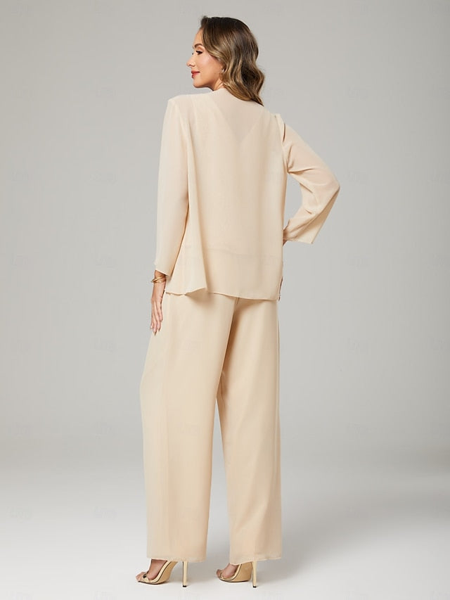 Formal Wedding Piece 3 Dress Pantsuit Mother the Bride of Guest