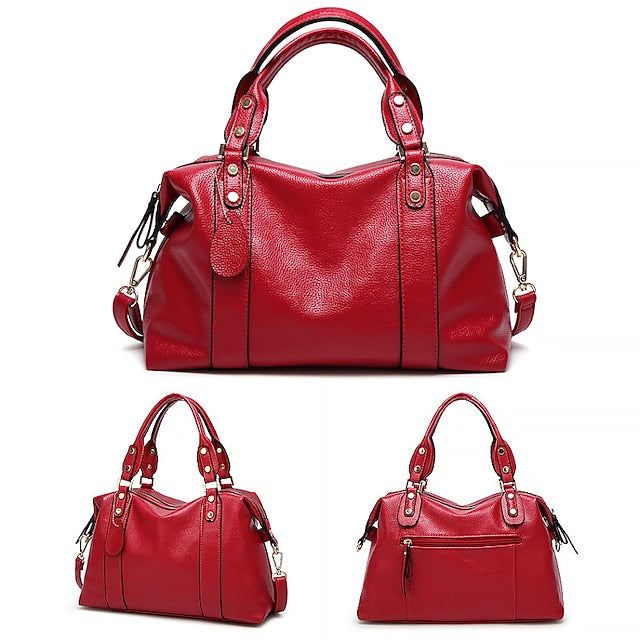 Sac à main en PU pour femme, bandoulière, Boston