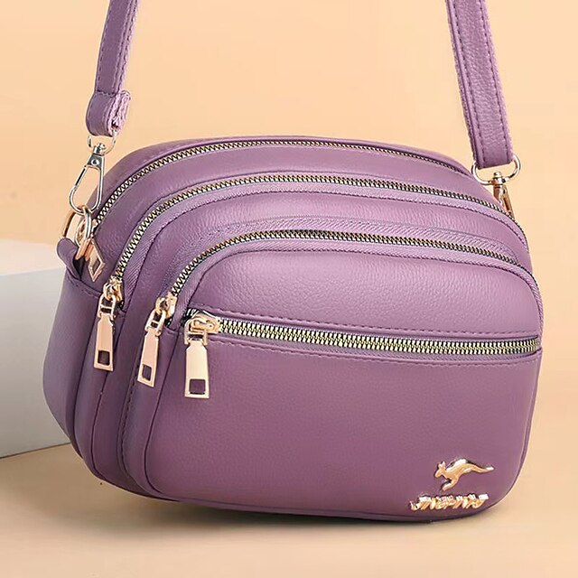 Ledertasche Dome Crossbody Schultertasche PU Damen