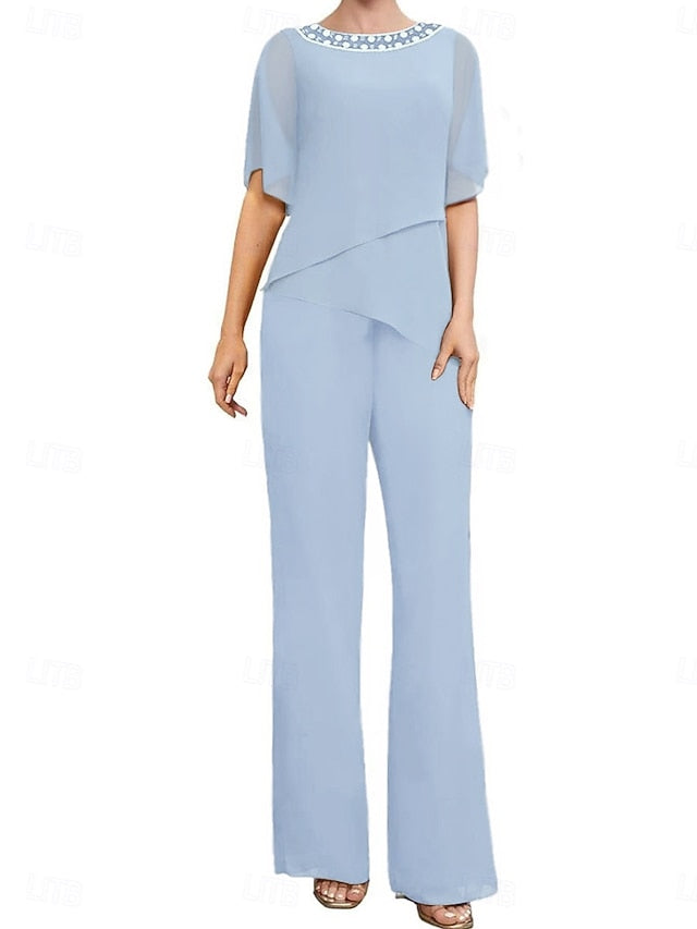 Pantsuit Elegant Wedding of the Dress Mother Guest Bride Simple
