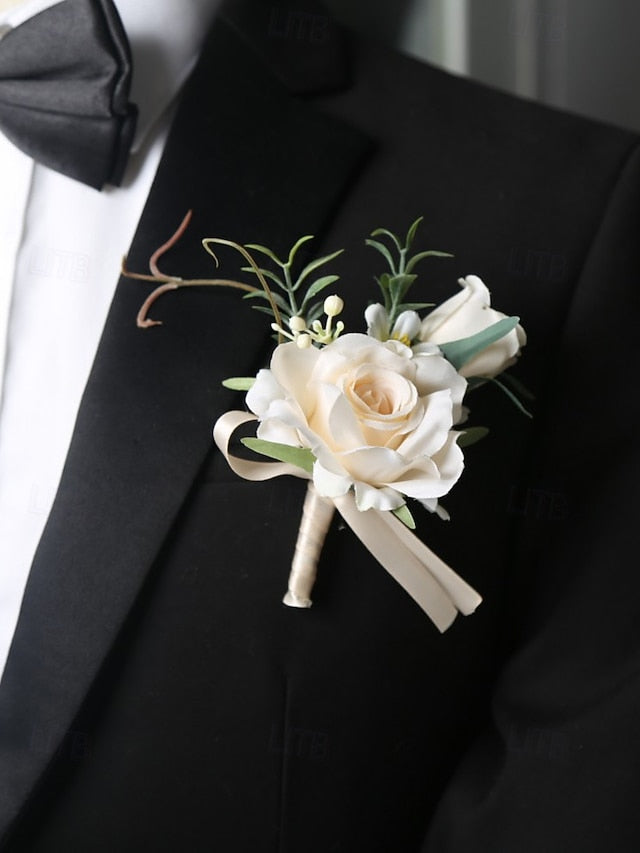 Wedding Corsage and Boutonniere Artificial Elegant – Wrist