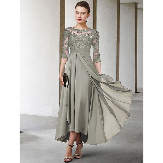 A-Line of Bride Plus Elegant Size Guest the Mother Dress Wedding