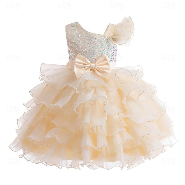 Party Pageant Ball Wedding Kids Girls Dress Flower Gown Ruffle