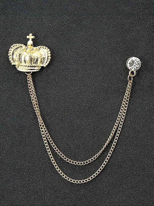 Christmas Reindeer Men's Collar Pins Elegant – Alloy