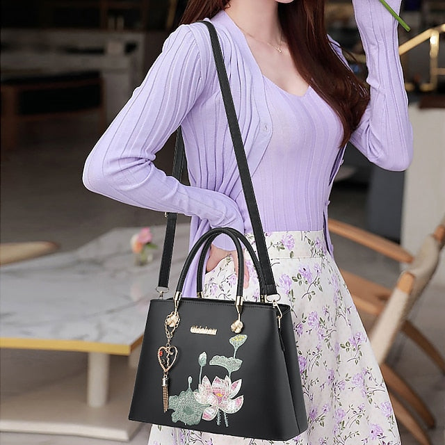 Sac à main bandoulière en PU pour femme Boston