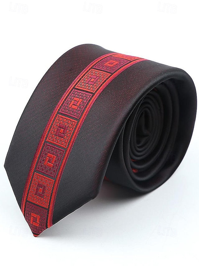 with Classic Necktie Men's Polyester Pattern