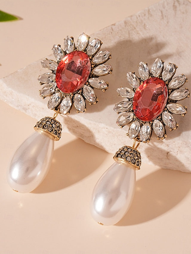 Earrings Women's Pearl Set Jewelry with