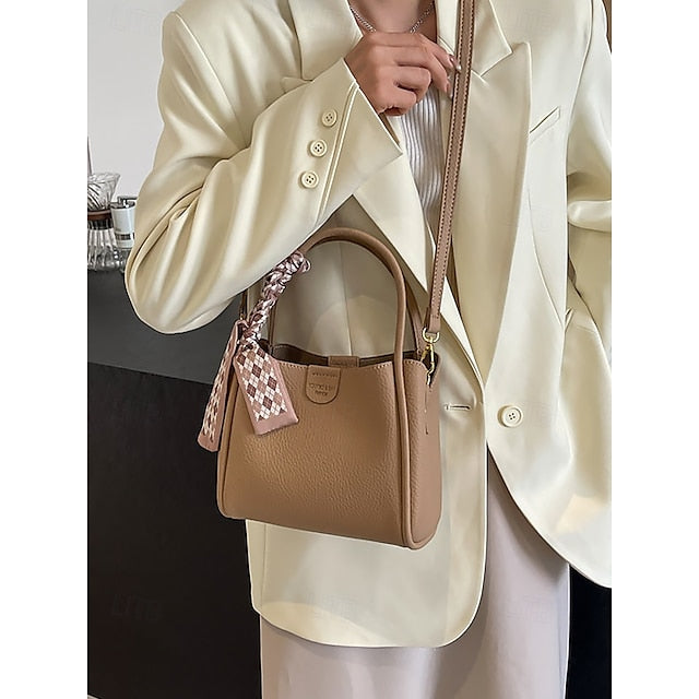 Handtasche Tasche Taschen Schulter Crossbody Damen Eimer PU