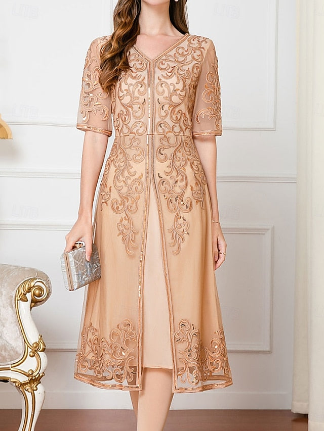 Wedding the Chinese Bride Mother Dress of Elegant Guest