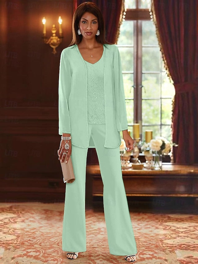 of Pantsuit Bride the Wedding Beach Piece 3 Formal Mother