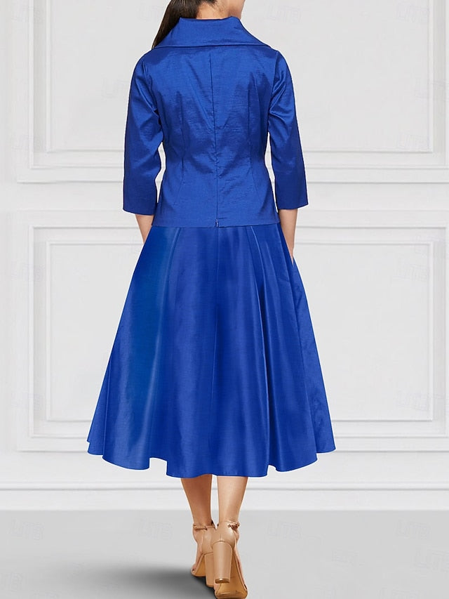Two of Bride Piece Dress A-Line the Mother Sets Elegant