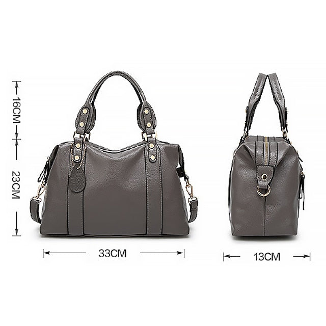 Sac à main en PU pour femme, bandoulière, Boston