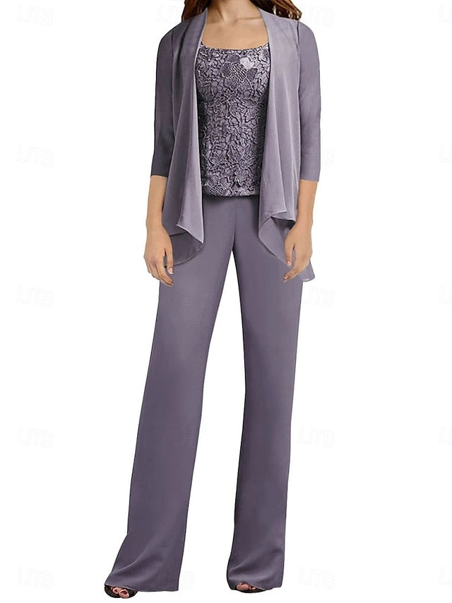 Mother Elegant Guest Dress Bride the Simple of Pantsuit Wedding
