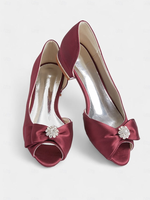 in with sparkling flats a crafted luxurious satin Elegant
