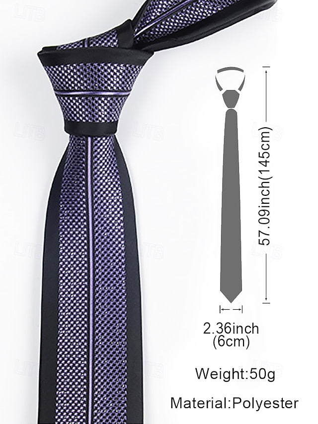 Men's - Tie Narrow Stripe Positioning 6cm Pattern