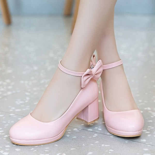 White for Girls' Jane Perfect Weddings - Mary Bow Shoes