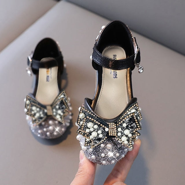 Flats PU Dress Lolita Glitters Girls' Shoes Daily Rubber