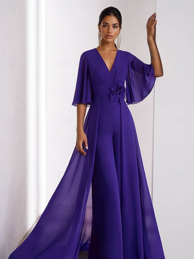 Wedding Elegant of the Jumpsuit Guest Mother Vintage Dress Bride