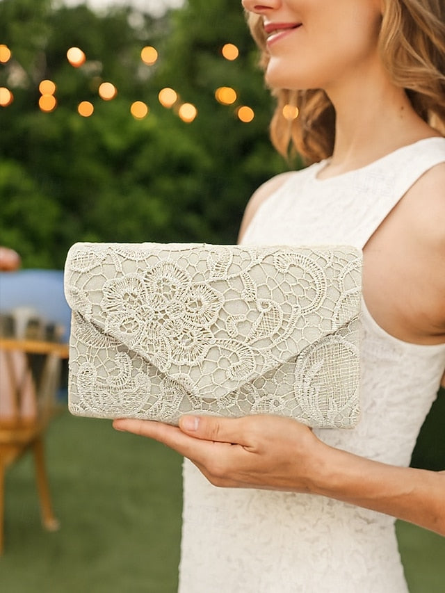 Lace Chain Women's Clutch Bag Evening Strap with