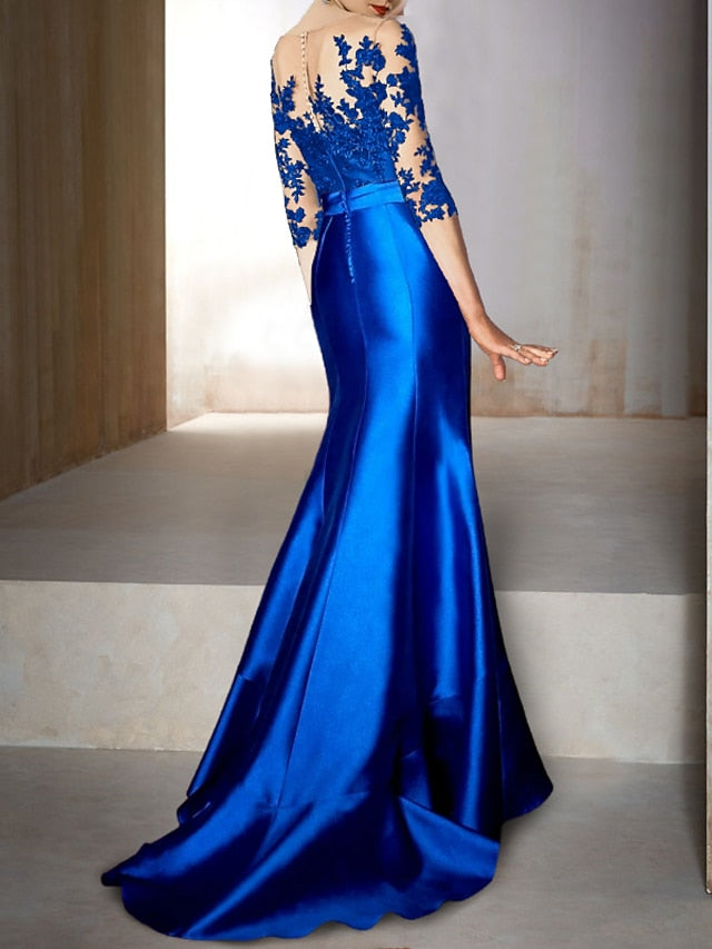 Wedding Elegant Dress Gown Evening Mermaid Fall Guest