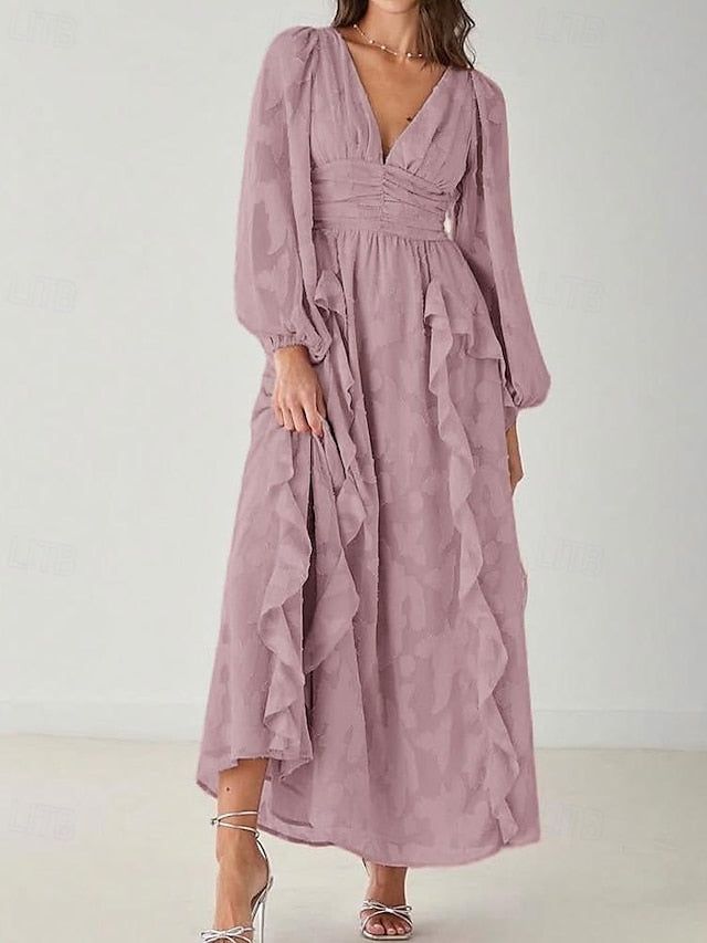 Bride Minimalist of the Mother Simple V A-Line Elegant Dress