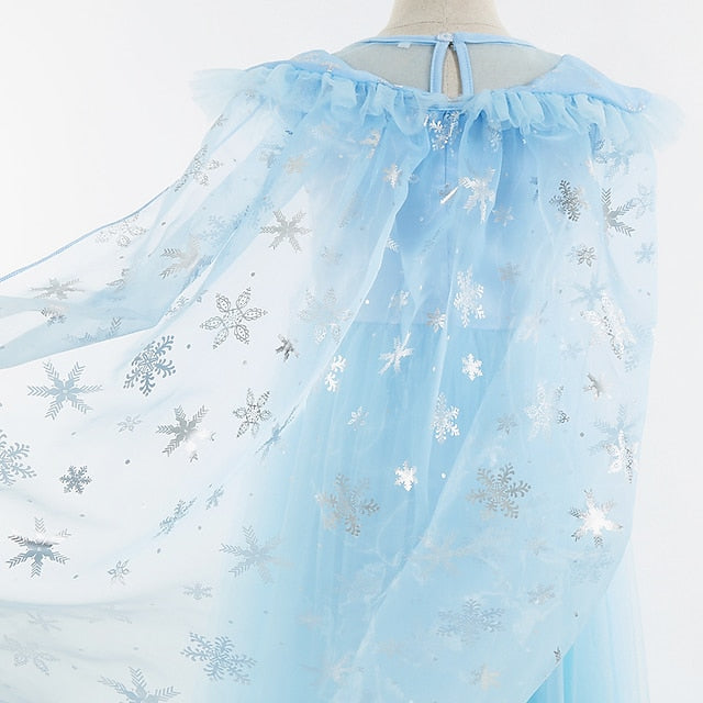 Elsa Party Frozen Dress Fairytale Flower Theme Girl Princess