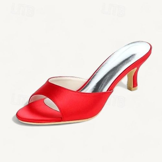 Toe Open Heel Shoes Women's Wedding Sandals Kitten