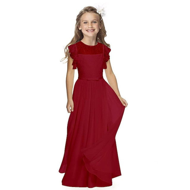 Wedding Party Flower Girl Girls' Dress Performance