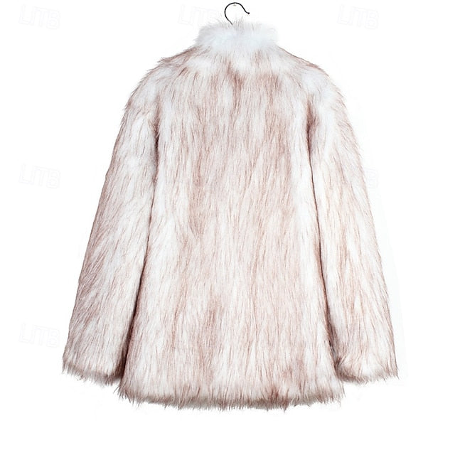 Warm Women's Faux Furs Fur Comfortable Coat