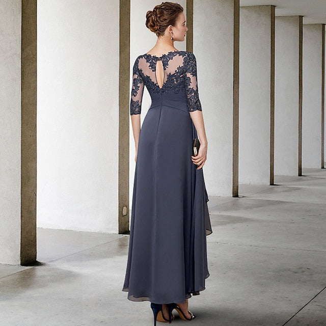 A-Line of Bride Plus Elegant Size Guest the Mother Dress Wedding