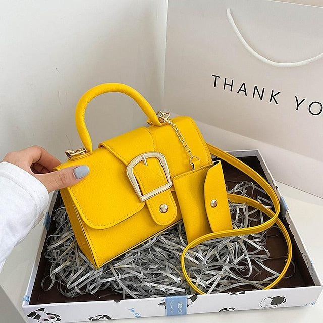 Durable PU Handbag Leather Women's Crossbody Bag Daily