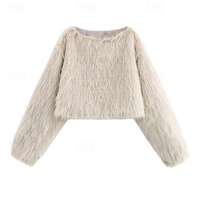 Warm Faux Coat Leathers Furs Fur Women's Comfortable