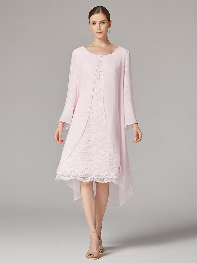 A-Line the Dress Bride Beach Suit Mother Two of Piece Wedding