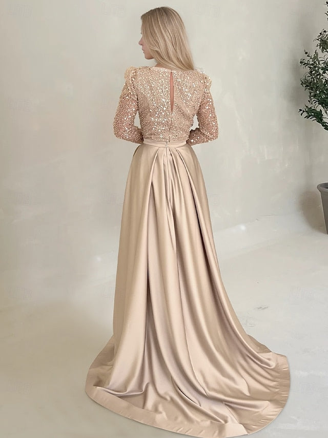 Gown Length Long Elegant Evening Formal Dress Floor Mermaid