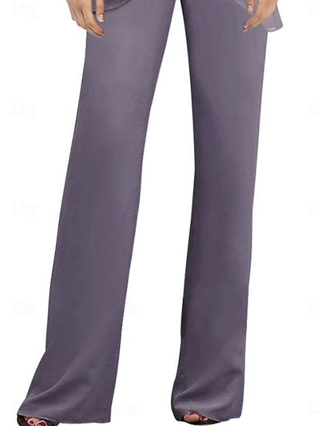 Mother Elegant Guest Dress Bride the Simple of Pantsuit Wedding