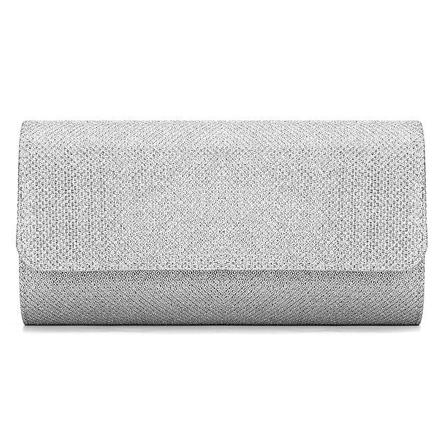 – Evening Clutch Purse Silver Elegant Women's Glitter