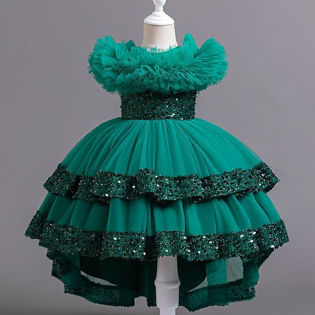 Flower Kids Girls' Dress Sequin Party Sleeveless Girl