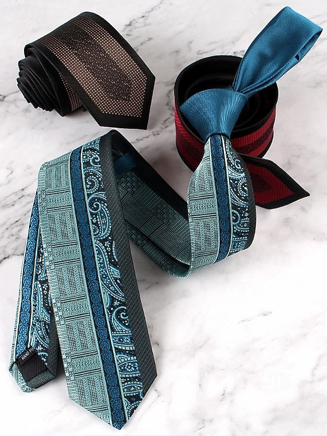 with Classic Necktie Men's Polyester Pattern