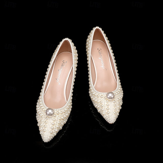 Women's Wedding White Shoes Dress Party