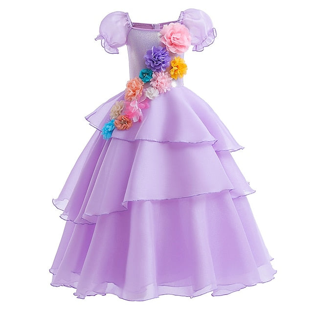 Isabela Girl Fairytale Encanto Madrigal Dress Flower Princess