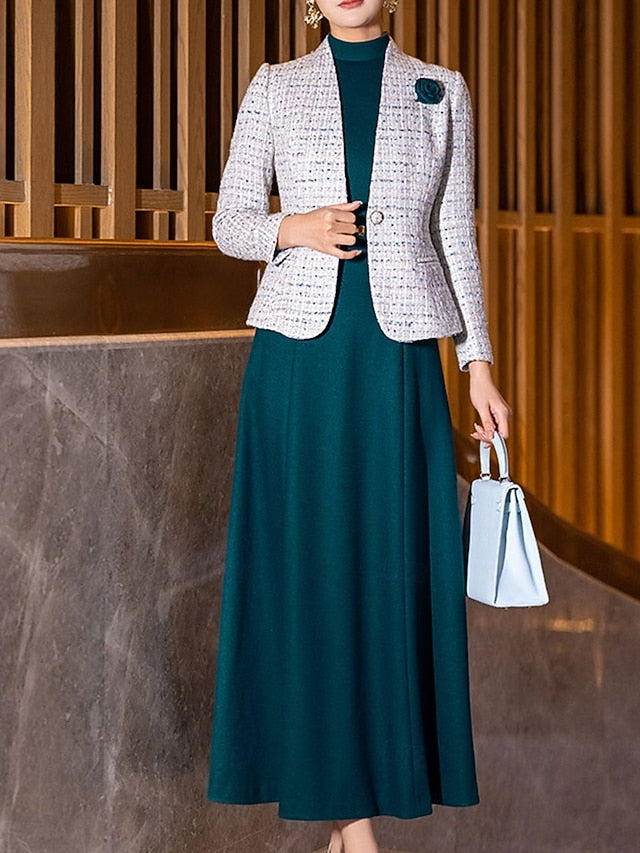 Sets Mother Dress Two Piece of Bride Formal Elegant the