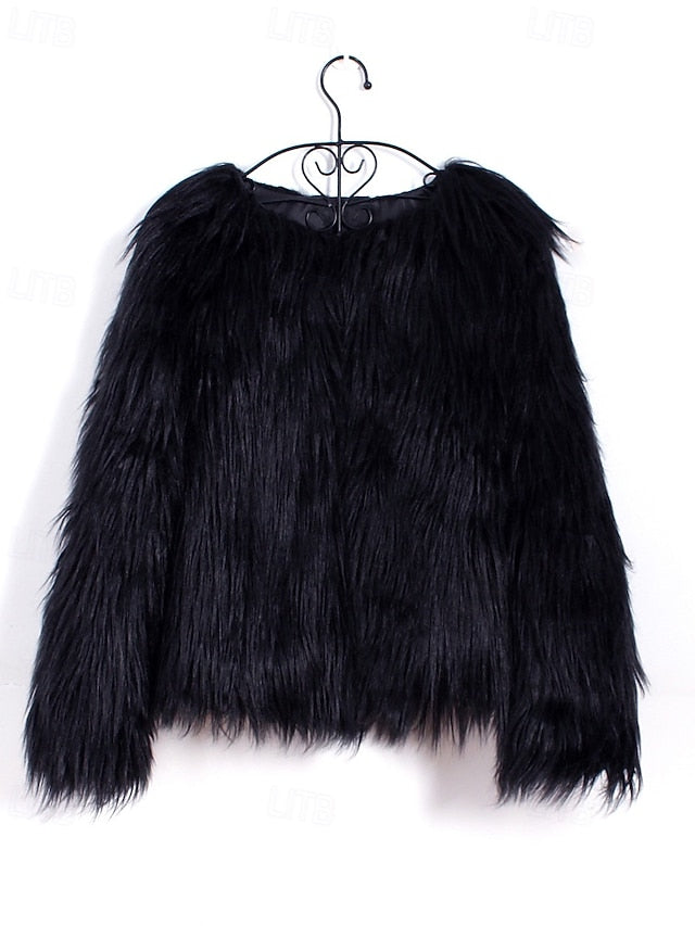Furs Fur Comfortable Leathers Women's Coat Faux Warm