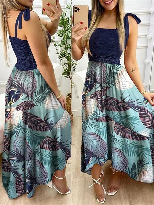 Women's Long Dress Maxi Dress A Line Dress Floral Dress