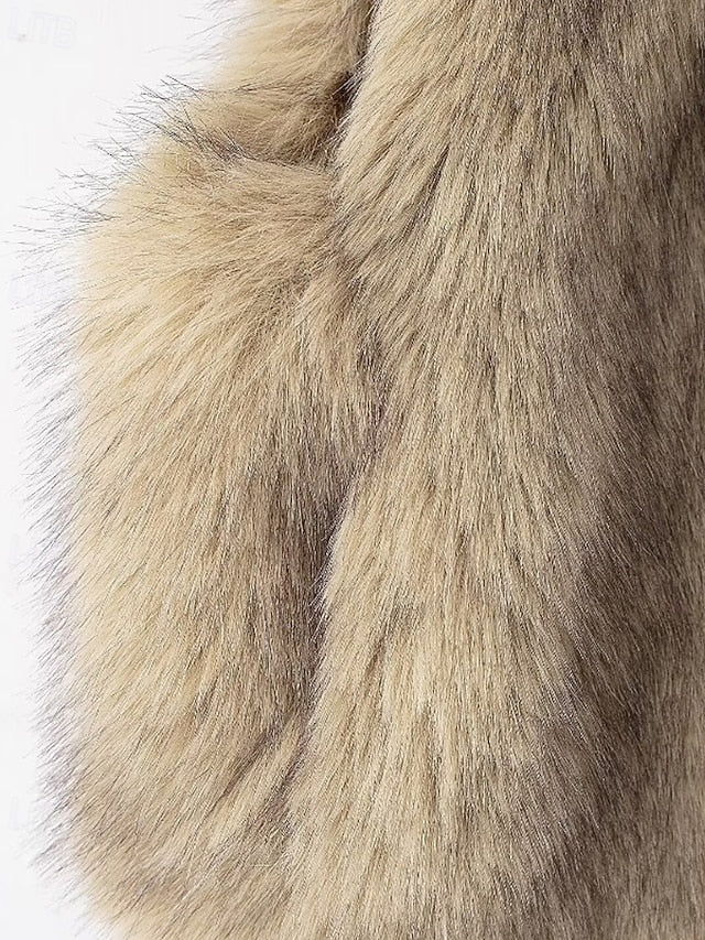 Furs Coat Fur Faux Vest Comfortable Leathers Women's