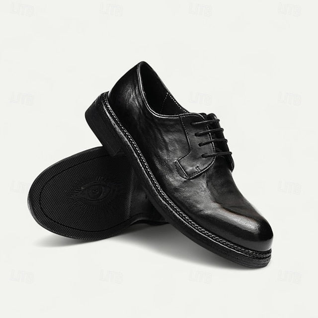 Goodyear Shoes Tan and Men's with Derby Leather Clean Welt